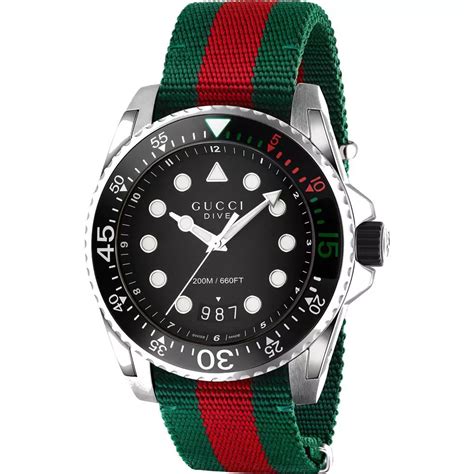 red gucci dive watch|Gucci dive watch snake.